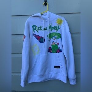 Rick and Morty Multi-Universe Hoodie  Mens White Lamelo